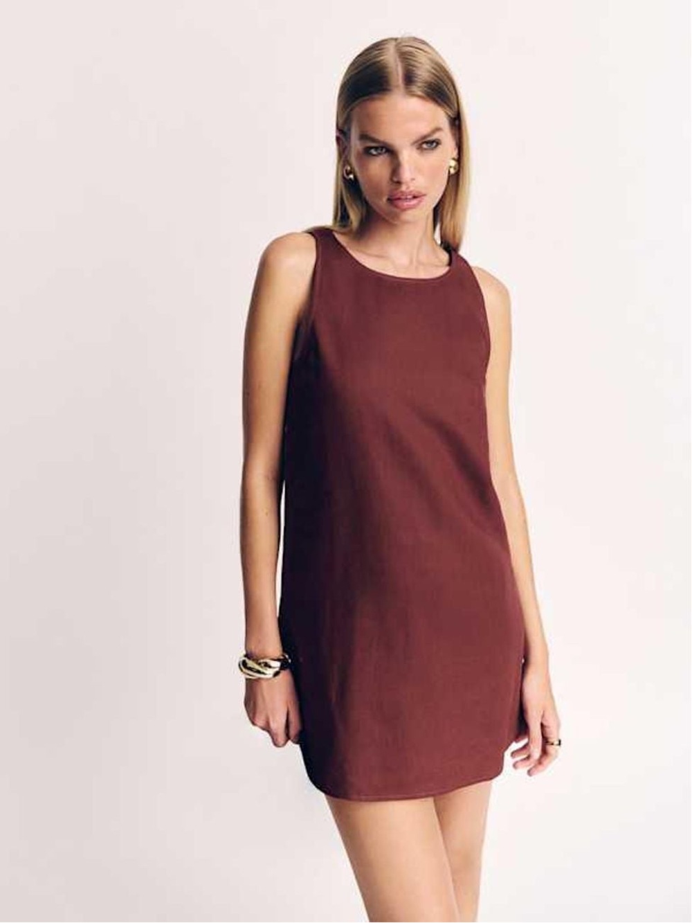Reformation Jessi Linen Dress (Size 4)
